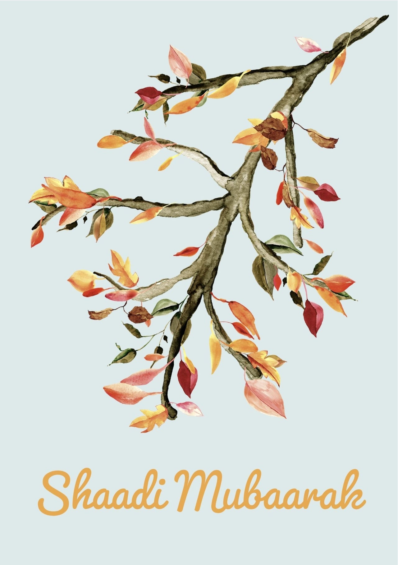 Beautiful Wedding Blessing [Shaadi Mubaarak] Card