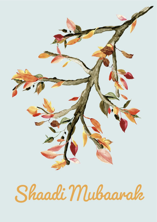 Beautiful Wedding Blessing [Shaadi Mubaarak] Card